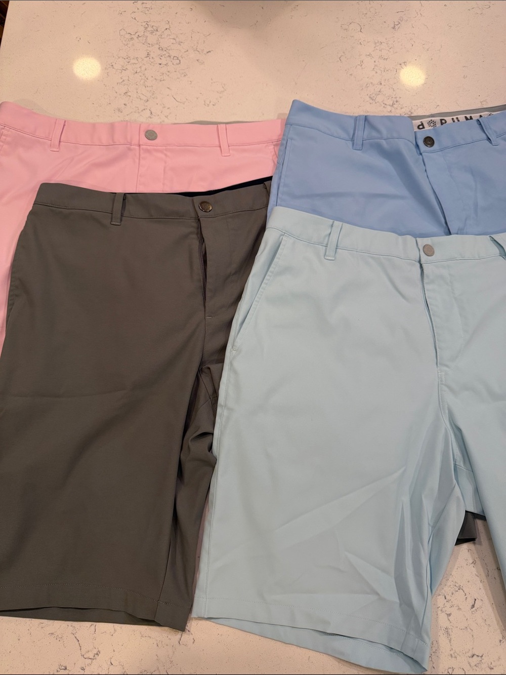 Puma Men's Hybrid Golf Shorts - Pink, Light Blue, Blue, Charcoal 10” inseam